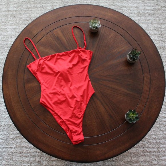 Tiger Mist Sunrise Bodysuit in Red - Picture 3 of 5